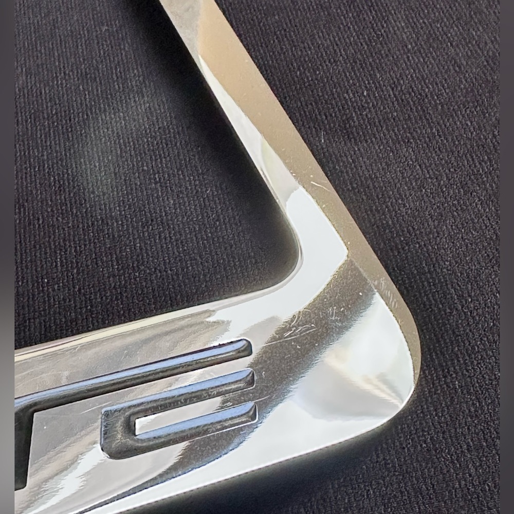 Beautiful C6 Polished Chrome Corvette License Plate Frame - Picture 11 of 12